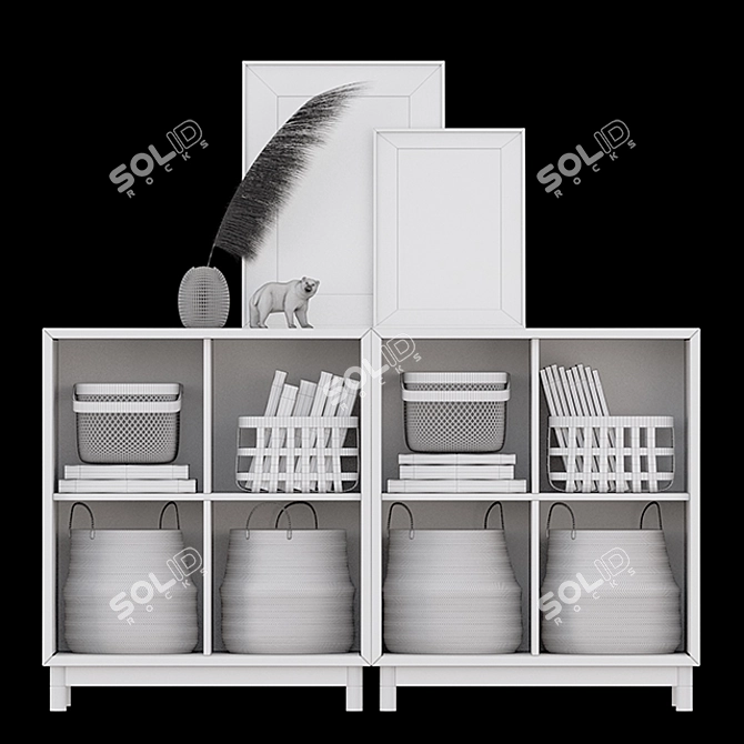 Versatile Storage Solution 3D model image 3