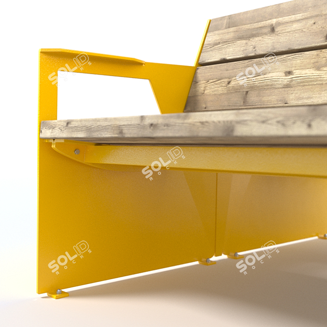 Vestre BLOC Outdoor Bench Set 3D model image 2