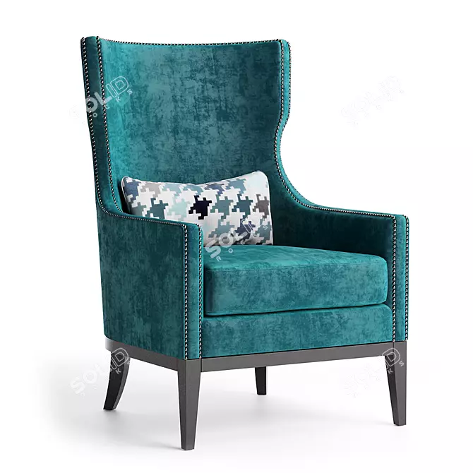 Parker Deluxe Armchair 3D model image 1