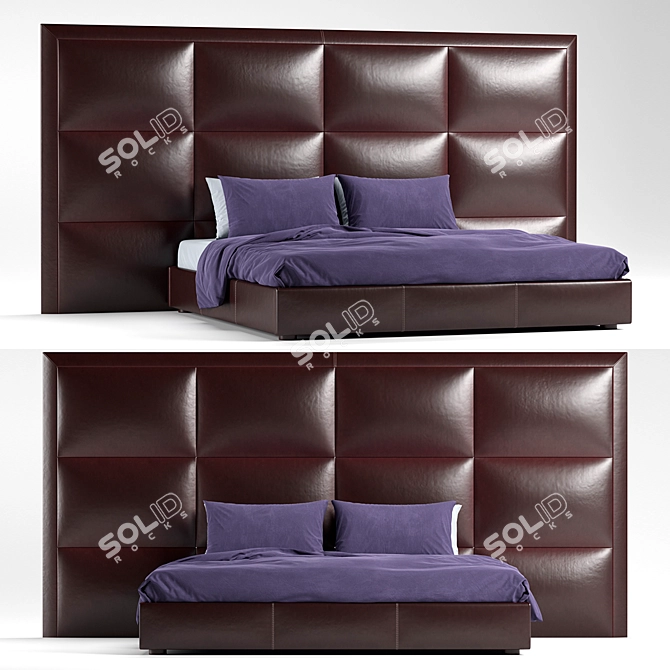 Luxury Baxter Trevor Bed 3D model image 1