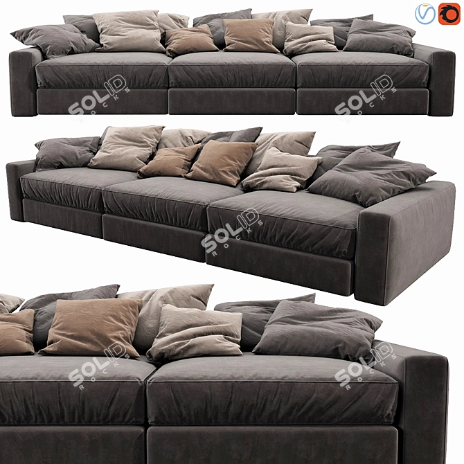 Ultra Comfort Flexform Beauty Sofa 3D model image 1