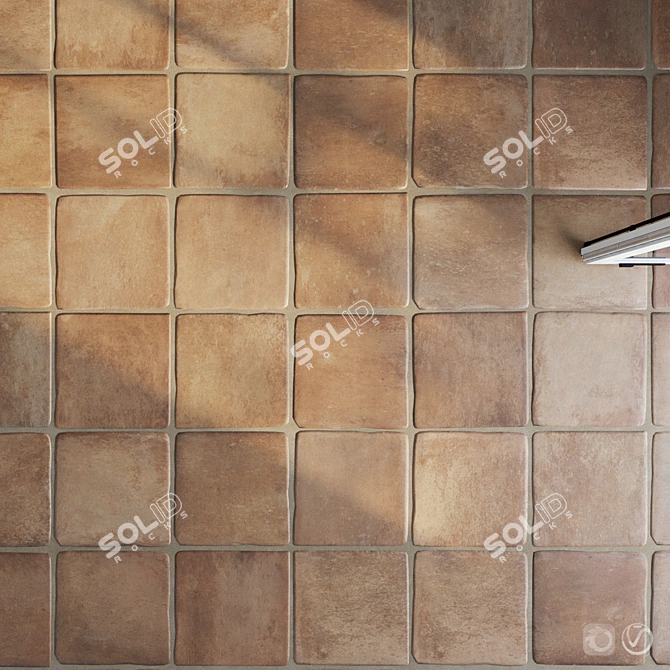 Terracotta Ceramic Tile Set 3D model image 2