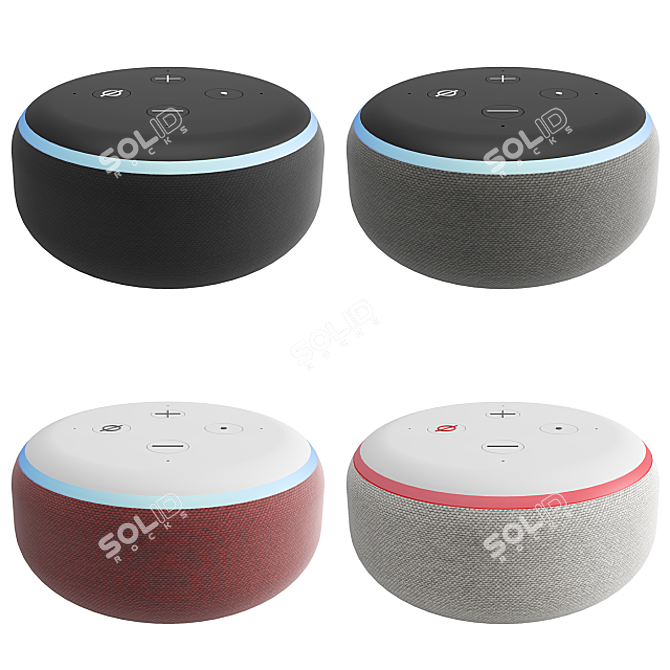 Smart Speaker with Alexa - 3rd Gen 3D model image 2