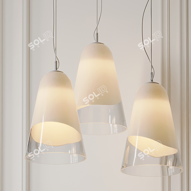 Elegant Domi Pendant Lamp 3D model image 1