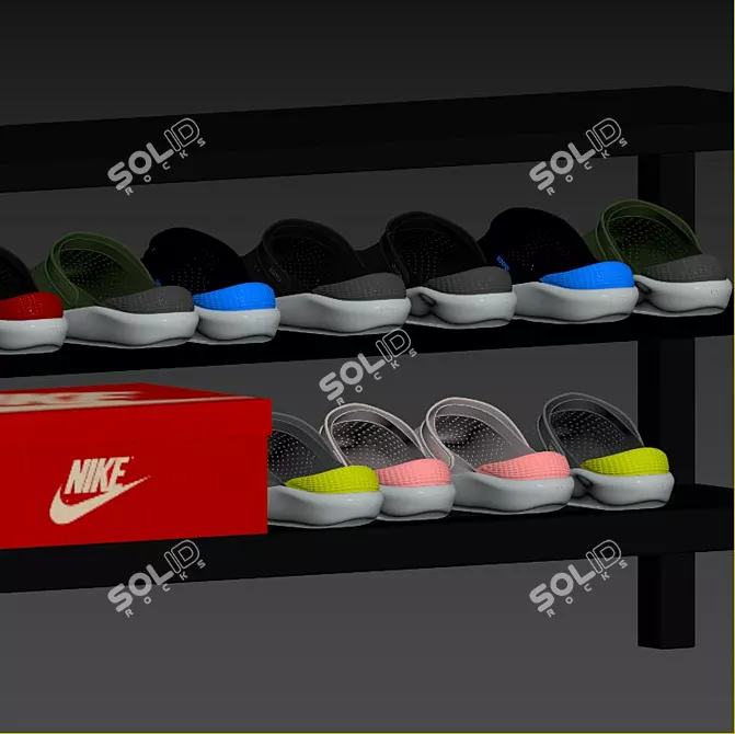 IKEA Tjusig Bench: Chic Shoe Storage Solution 3D model image 4