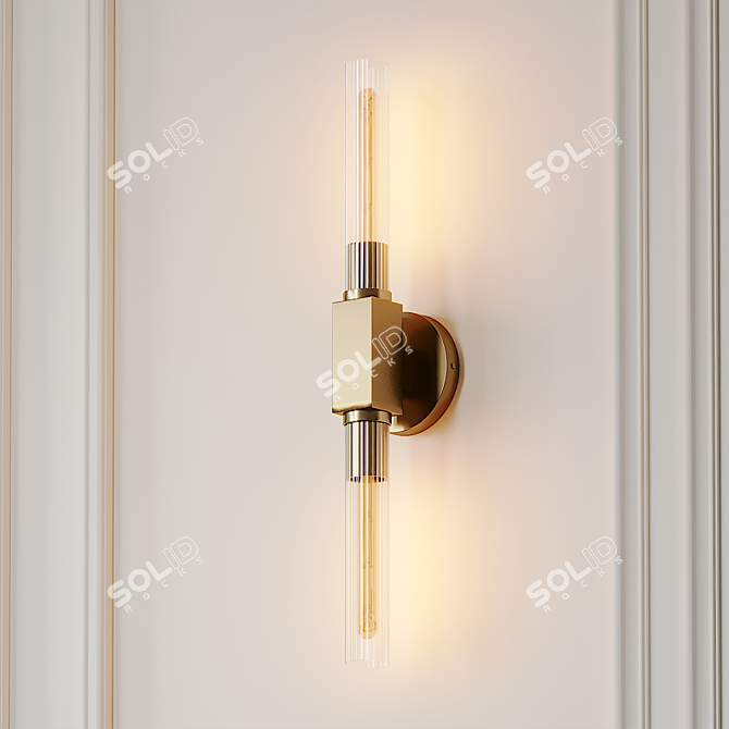 Canelle Wall Sconce: Elegant Illumination by Beaux Arts 3D model image 1