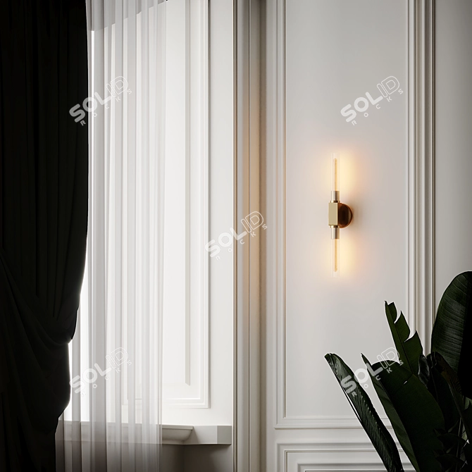 Canelle Wall Sconce: Elegant Illumination by Beaux Arts 3D model image 4