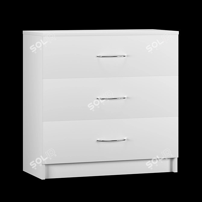 AMI Comfort 3 Dresser: Compact and Stylish Storage 3D model image 1