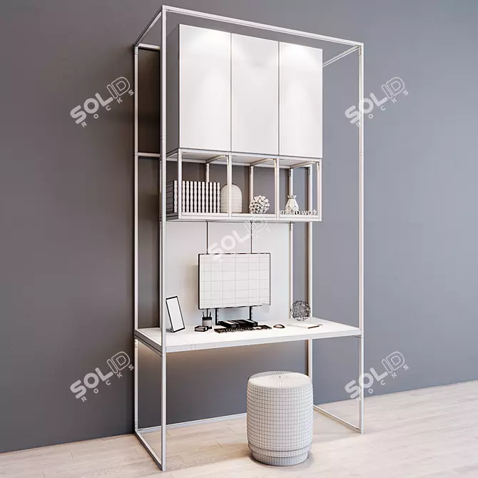 Modern Workstation - Sleek and Functional 3D model image 3