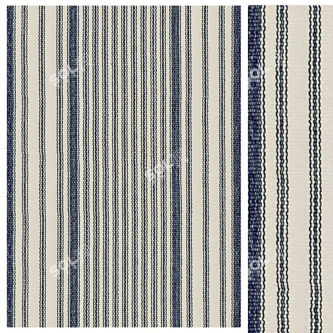 Cotton Rug: 2400x3300mm 3D model image 1