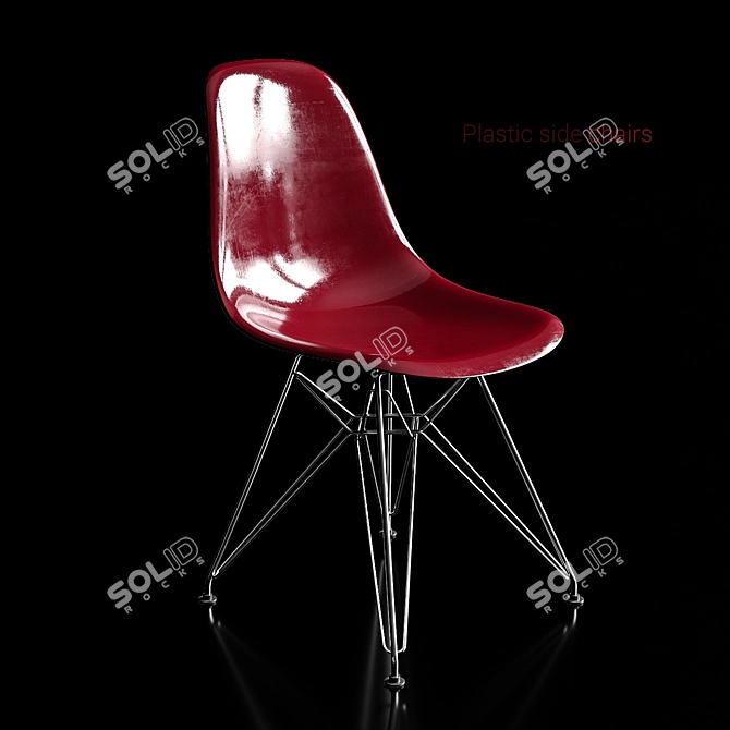 Modern Eames Chairs for Stylish Interiors 3D model image 3