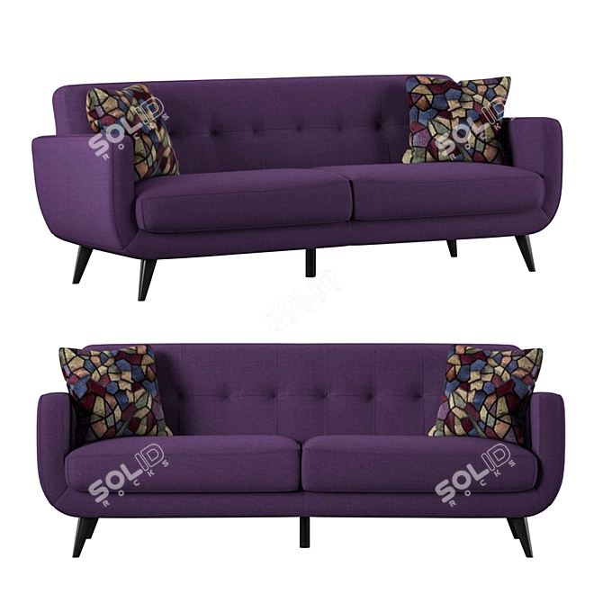 Elegant Blaisdell Sofa: Timeless Comfort 3D model image 1