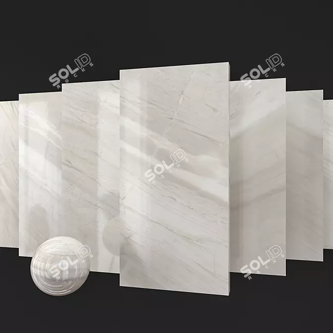 Silkstone Exotic Cream Marble 3D model image 1