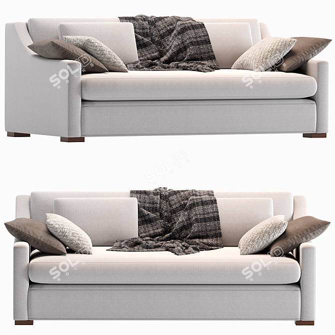 Luxurious Sofa Relo+ft 3D model image 1