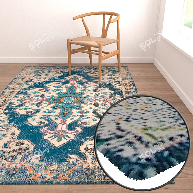 Luxury Carpet Set - High-Quality Textures! 3D model image 2