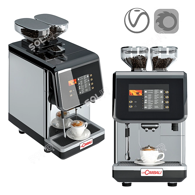 S30 LaCimbali Coffee Machine: Perfect precision and superior taste 3D model image 1