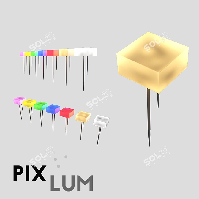 PIXLUM PixLED Spotlights: Create Stunning Starry Ceilings with PIXCAP Caps 3D model image 1