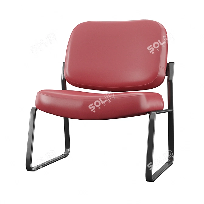 Bethune Guest Chair: Stylish and Comfortable 3D model image 1