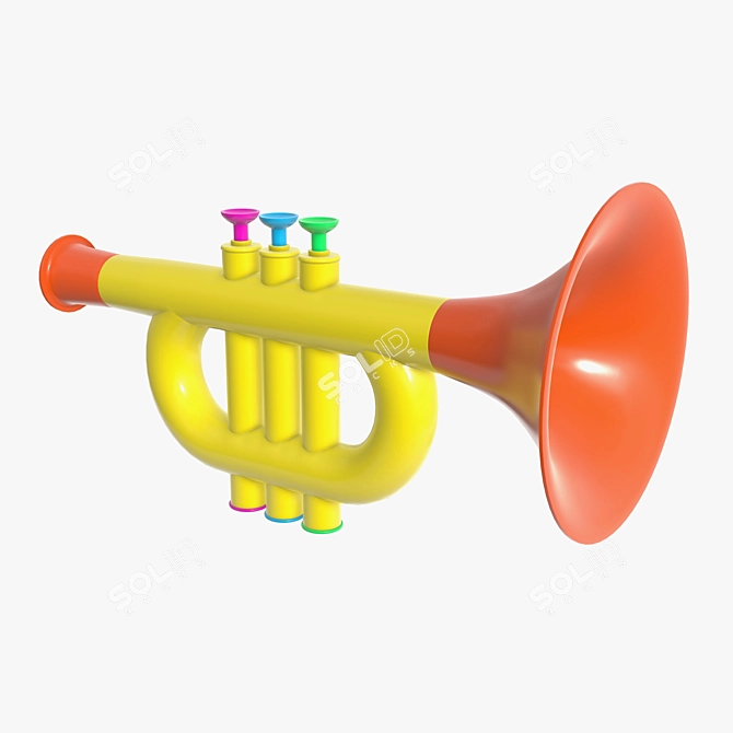  Trumpet Toy 2: Fun and Educational 3D model image 1
