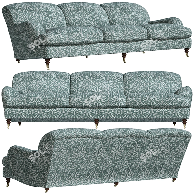 Luxury SOMERVILLE Sofa: Elegant, Stylish & Comfortable 3D model image 1