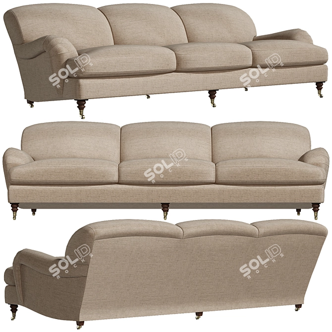 Luxury SOMERVILLE Sofa: Elegant, Stylish & Comfortable 3D model image 2