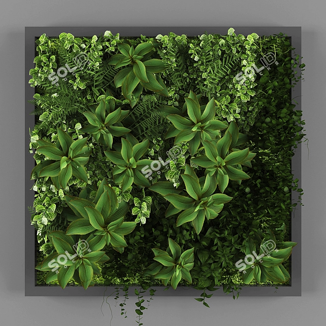 Eco-Vert: Vertical Garden Solution 3D model image 1