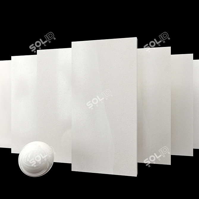 Elegant Stromboli White Marble 3D model image 1