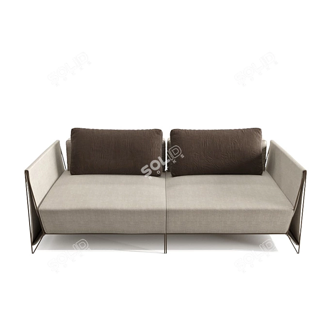 Luxury Italian Design Magno Sofa 3D model image 2