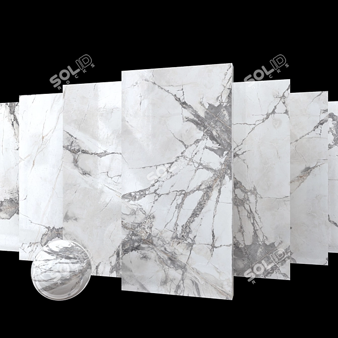 Sleek Select Marble: 10 HD Textures 3D model image 1