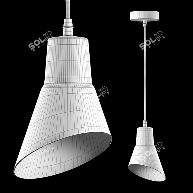 Eurosvet Nook Pendant Lamp - Stylish and Versatile! 3D model image 3