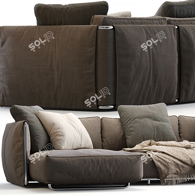 Modular Edmond Sofa by Flexform 3D model image 3