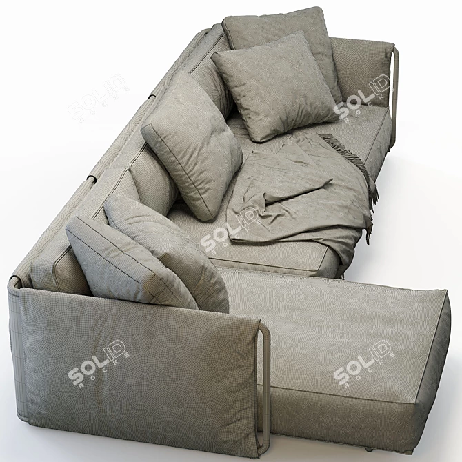 Modular Edmond Sofa by Flexform 3D model image 5