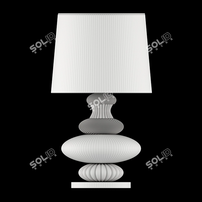 Elegant Pigalle Barovier Lamp 3D model image 2