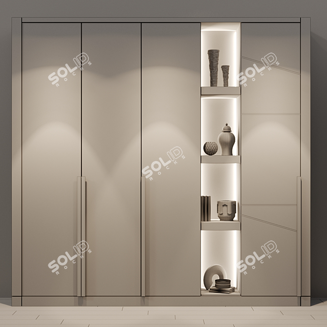 Modern Furniture Composition 9 3D model image 3