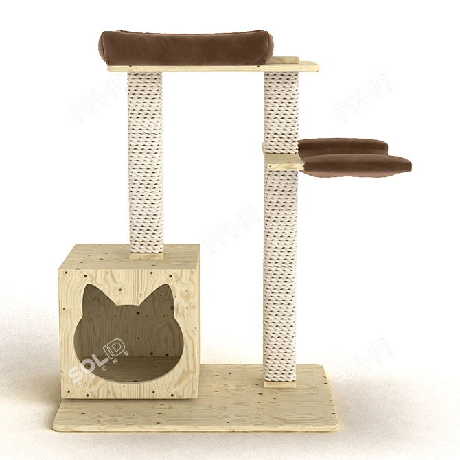 Cozy Cat Haven 3D model image 2