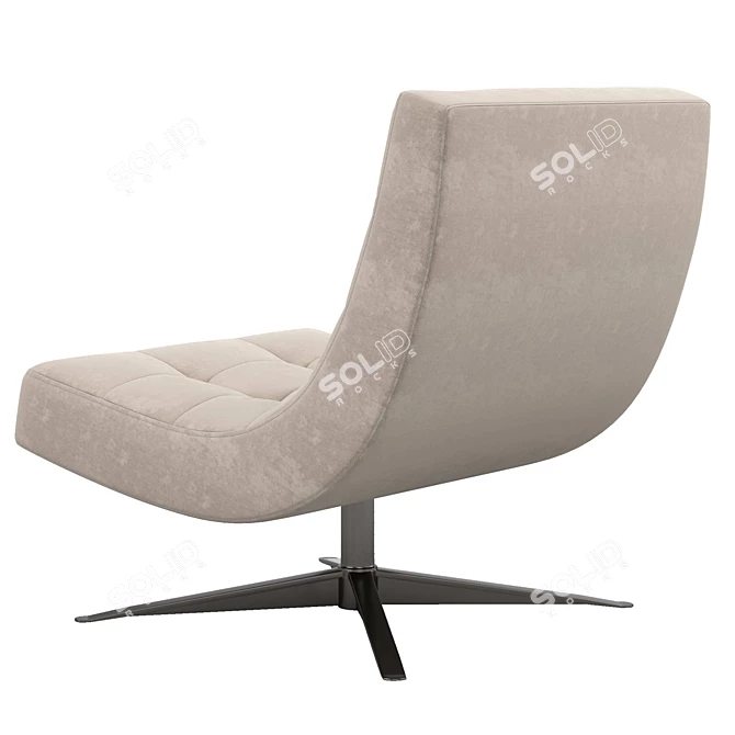 Luxury RH Carlton Swivel Chair 3D model image 2