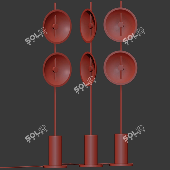 Sleek Mito Floor Lamp: Modern Illumination Solution 3D model image 2