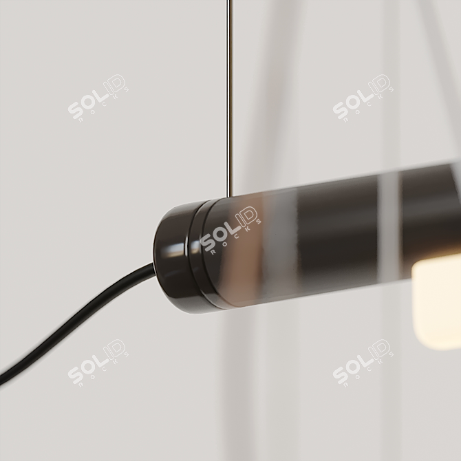 Modern Brilliance: Pipeline Linear Suspension 3D model image 2