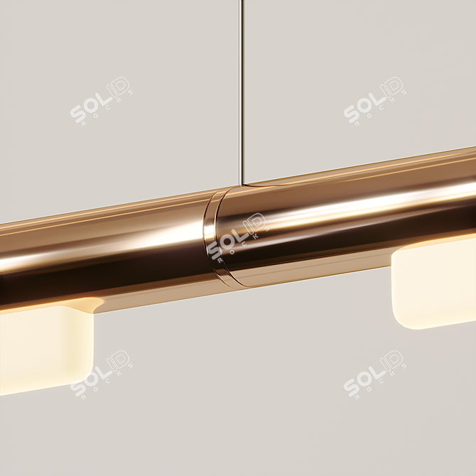 Modern Brilliance: Pipeline Linear Suspension 3D model image 3