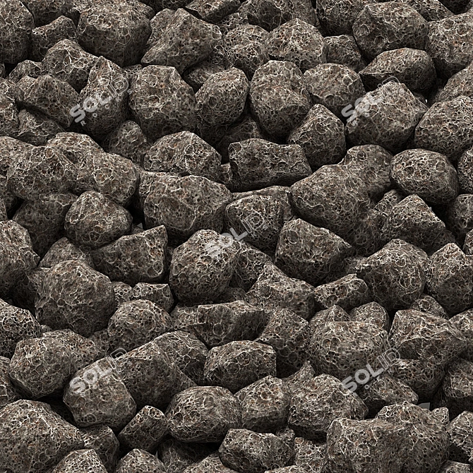 Coal Stone - High Quality 3D Model 3D model image 1