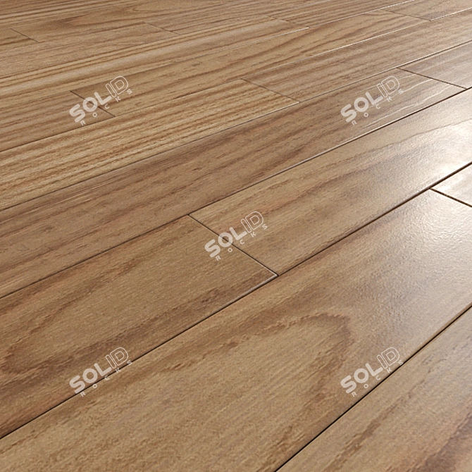 Natural Wood Parquet Flooring 3D model image 1