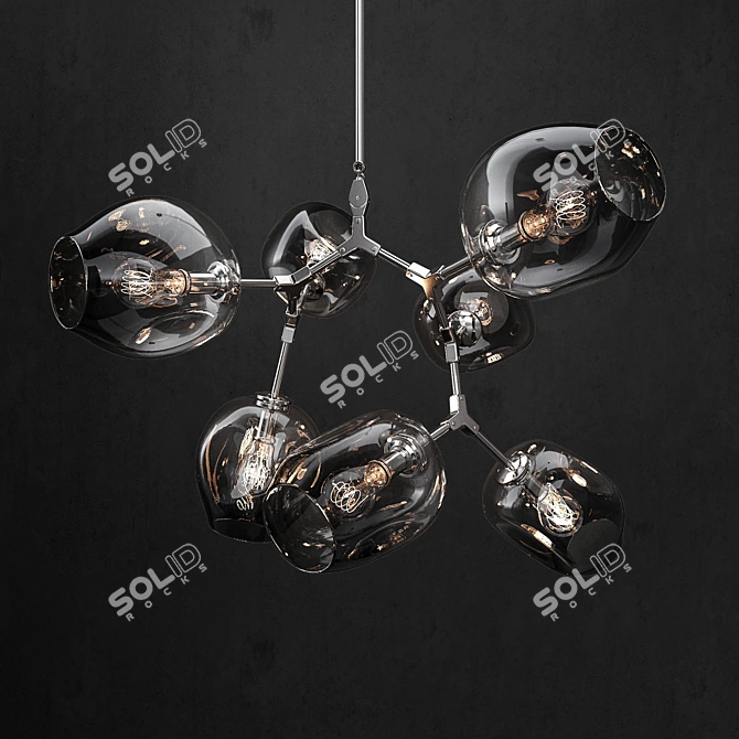 Branching Bubble Chandelier 3D model image 2