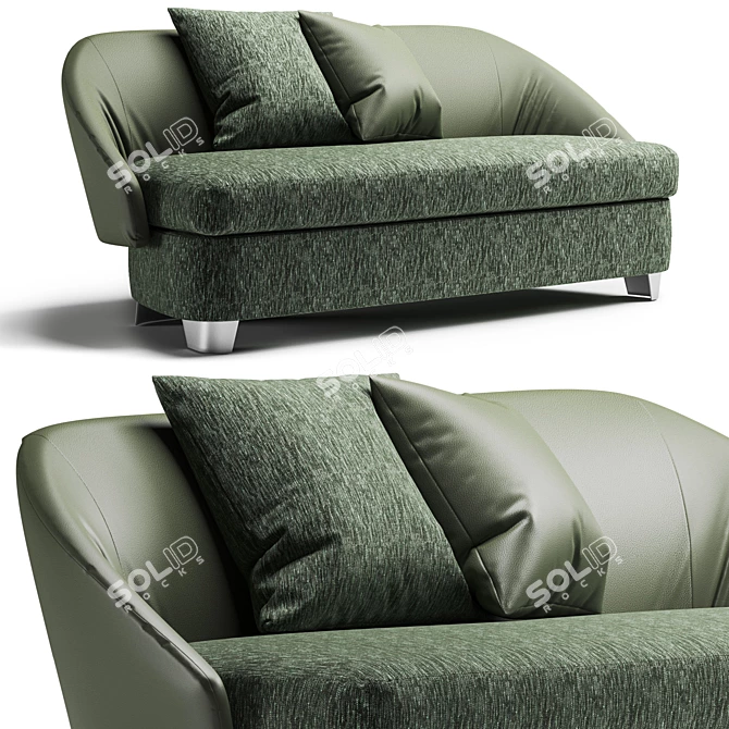 Sleek Lawson Sofa by Minotti 3D model image 1