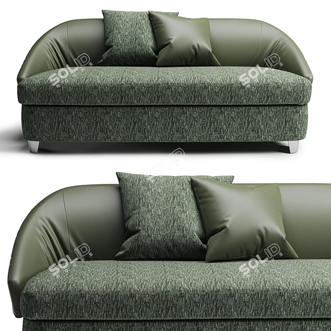 Sleek Lawson Sofa by Minotti 3D model image 2