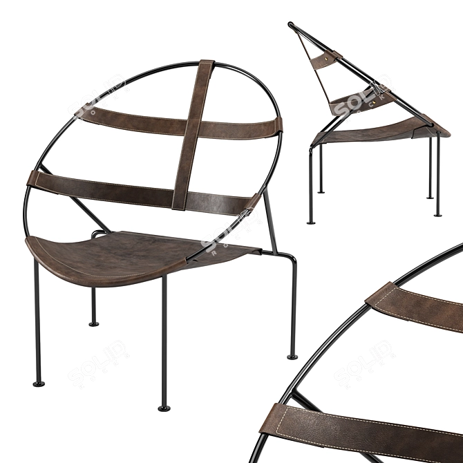 FDC1 Tribal Sculptural Chair 3D model image 1