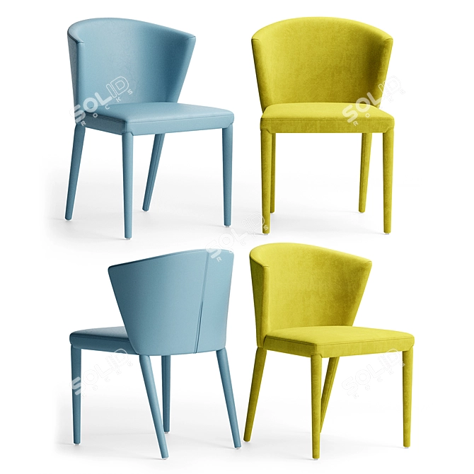 Italian Beauty: Amelie Chair 3D model image 1