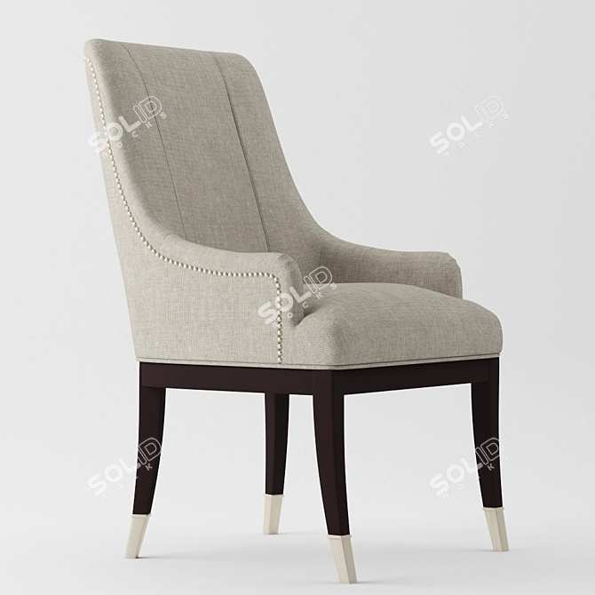 Elegant A La Carte Dining Chair 3D model image 1