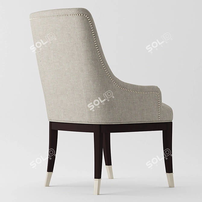 Elegant A La Carte Dining Chair 3D model image 2