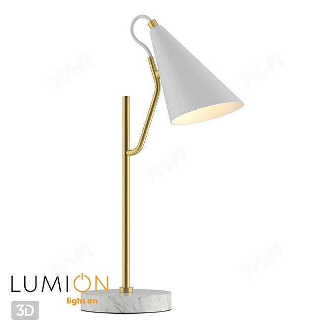 Watson 4439/1T Metal Table Lamp 3D model image 1