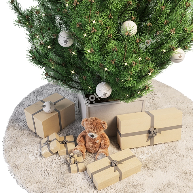 3D Christmas Tree Model 3D model image 3